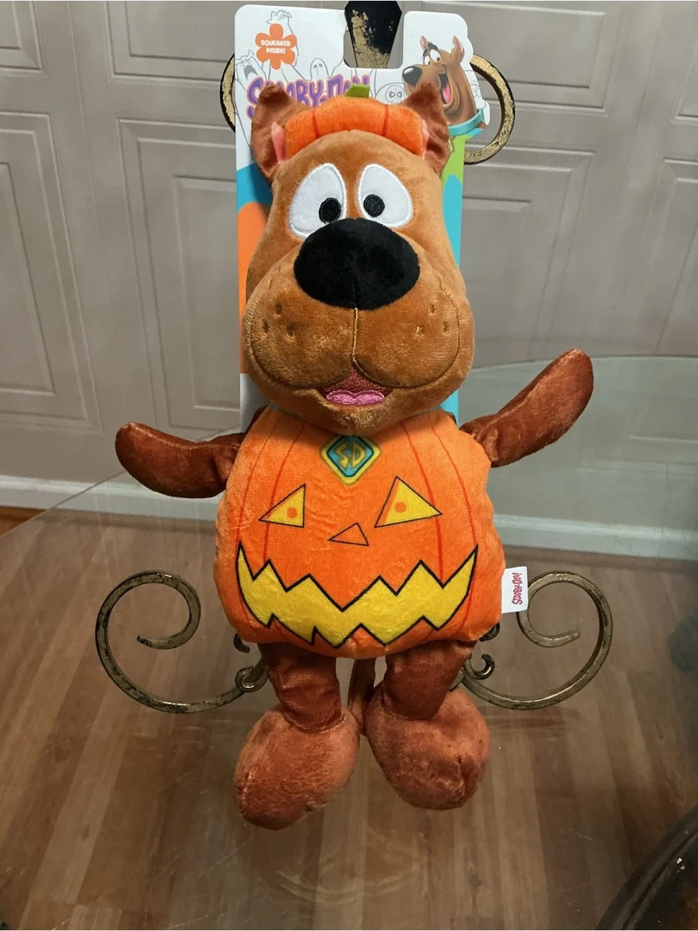 Cartoon Network Scooby Doo HALLOWEEN PUMPKIN 14” With Clinker & Squeaker